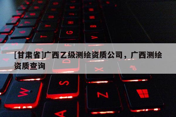 [甘肃省]广西乙级测绘资质公司，广西测绘资质查询