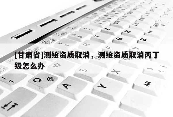 [甘肃省]测绘资质取消，测绘资质取消丙丁级怎么办