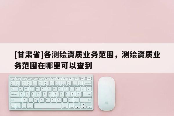 [甘肃省]各测绘资质业务范围，测绘资质业务范围在哪里可以查到