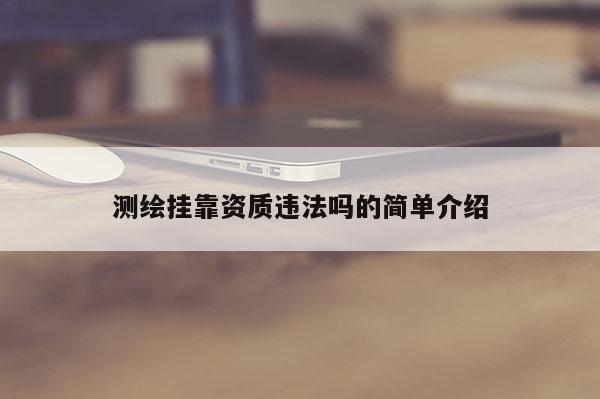 测绘挂靠资质违法吗的简单介绍