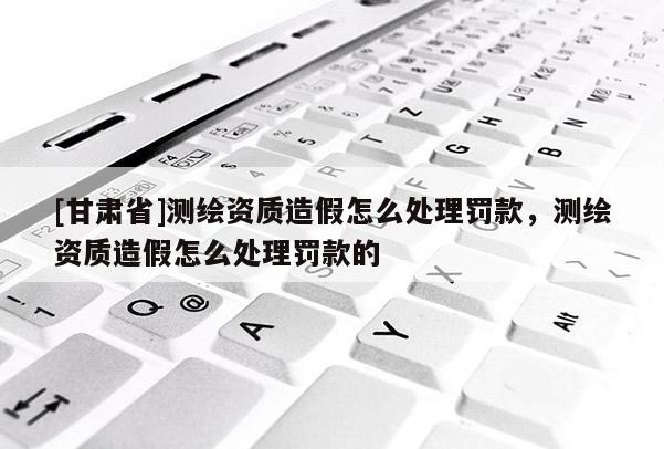 [甘肃省]测绘资质造假怎么处理罚款，测绘资质造假怎么处理罚款的