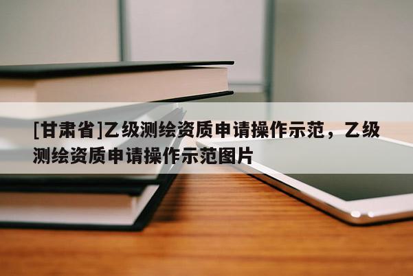 [甘肃省]乙级测绘资质申请操作示范，乙级测绘资质申请操作示范图片