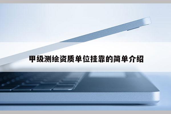 甲级测绘资质单位挂靠的简单介绍