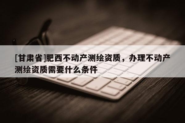 [甘肃省]肥西不动产测绘资质，办理不动产测绘资质需要什么条件