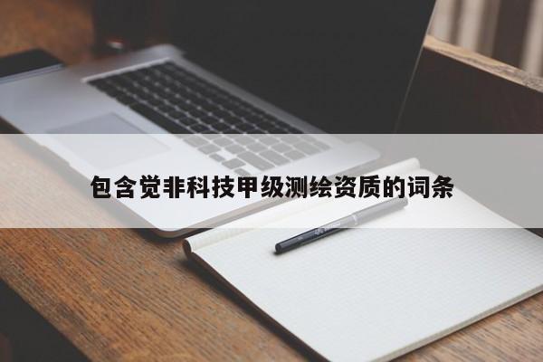 包含觉非科技甲级测绘资质的词条
