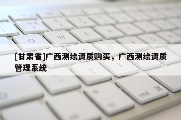 [甘肃省]广西测绘资质购买，广西测绘资质管理系统