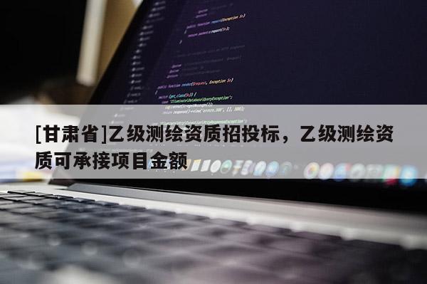 [甘肃省]乙级测绘资质招投标，乙级测绘资质可承接项目金额